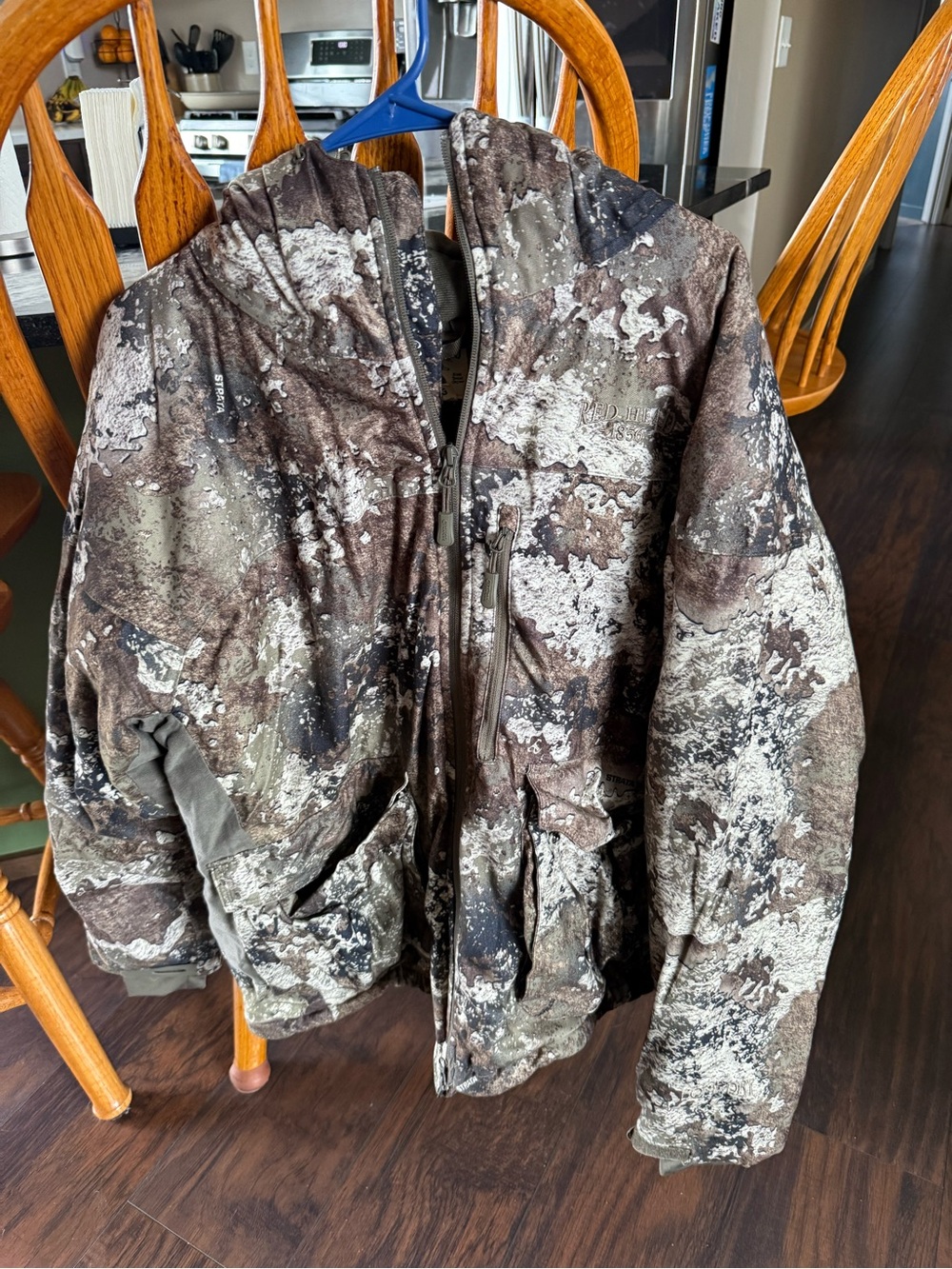 RedHead Brown Gray Camouflage Hooded Field Jacket